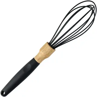 Silikonowy ubijak do piany 26 cm, czarny