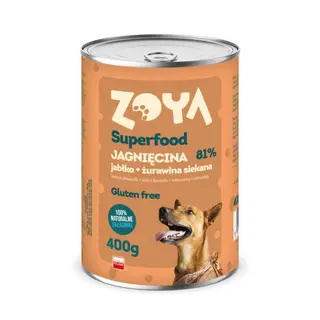 ZOYA Superfood Jagnięcina Mono - mokra karma dla psa - 400g