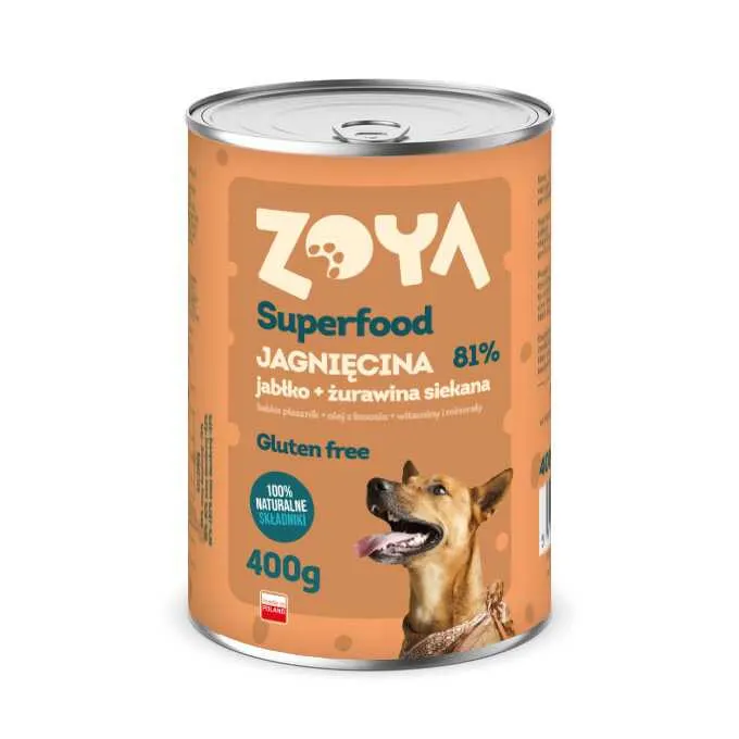ZOYA Superfood Jagnięcina Mono - mokra karma dla psa - 400g