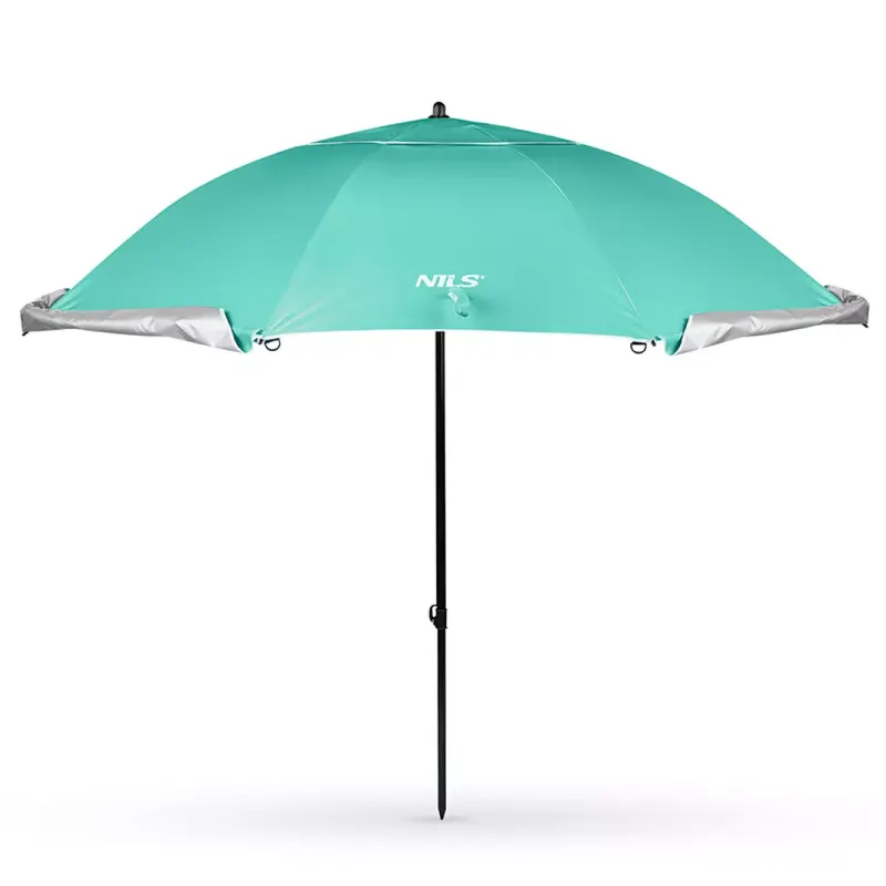 Parasol plażowy 2w1 XXL 240 cm Nils Camp NC17114 - zielony