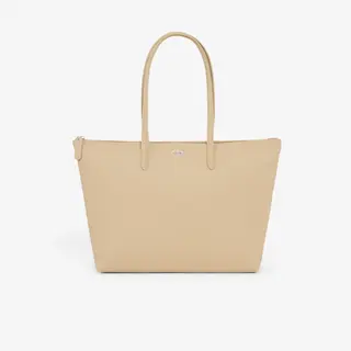 Lacoste Duża Torba Tote L.12.12 Concept Beżowa