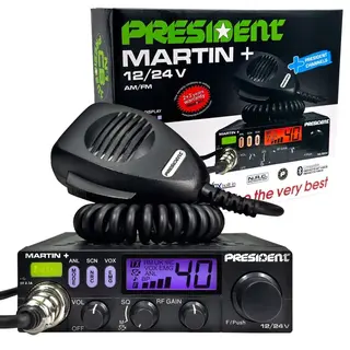 CB RADIO PRESIDENT MARTIN+ 12V/24V USB NRC President CHANNELS