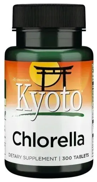 Swanson Kyoto Chlorella 300 tabletek Oczyszczanie organizmu Chlorofil