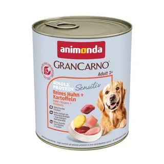 animonda GranCarno Adult Sensitive, 6 x 800 g - Kurczak i ziemniaki