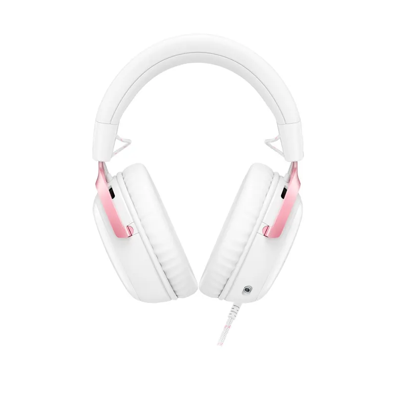 HyperX Cloud III — zestaw słuchawkowy dla graczy (biały/różowy)