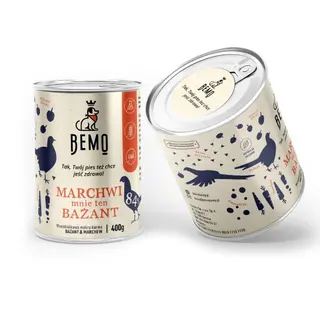 BEMO Marchwi mnie ten Bażant Mono - mokra karma dla psa - 400g