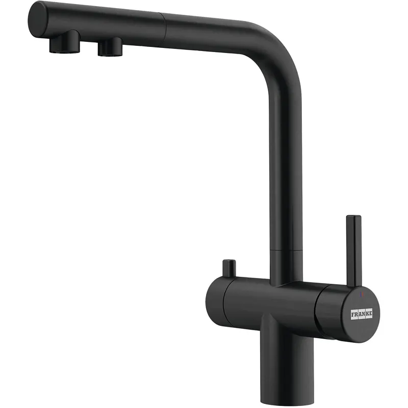 Bateria Franke Atlas Neo Clear Water Pull-Out Czarna stal