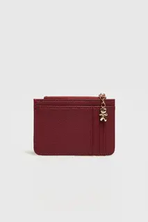 Etui na karty burgundowe