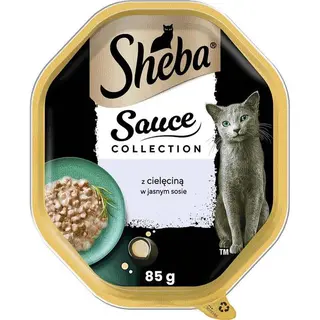 SHEBA Sauce collection Cielęcina w jasnym sosie - mokra karma dla kota - 85g