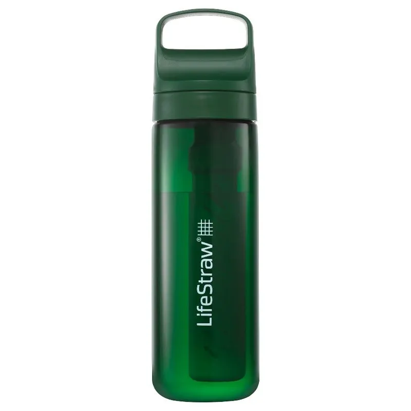 Butelka z filtrem do wody Lifestraw Go 2.0, tarasowa zieleń, 650 ML, zielony