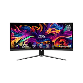 MSI MAG 341CQP QD-OLED | 34 cale | UWQHD | 175 Hz | QD-OLED Curve | MSI Monitory Gamingowe