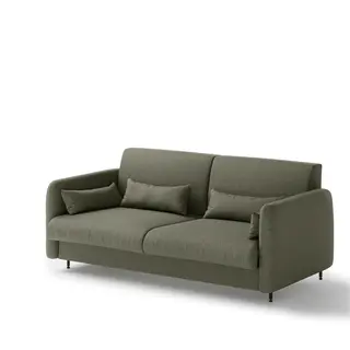 Sofa Bed Concept BC-35 do półkotapczanu BC-13 | 204x74X93 cm | Szary | Zielony | do małych pomieszczeń | kompaktowa | wygodna