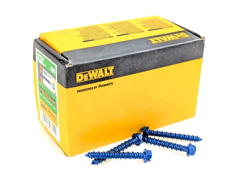 DeWalt DWT1400150 Wkręty Samogwintujące do Betonu Drewna 6,3x45mm 100szt.