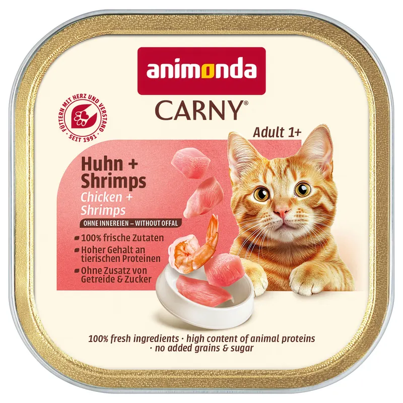 Korzystny pakiet animonda Carny Adult, 64 x 85 g - Kurczak i krewetki