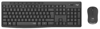 Zestaw klawiatura i mysz Logitech MK295 Silent Wireless bezprzewodowa szara
