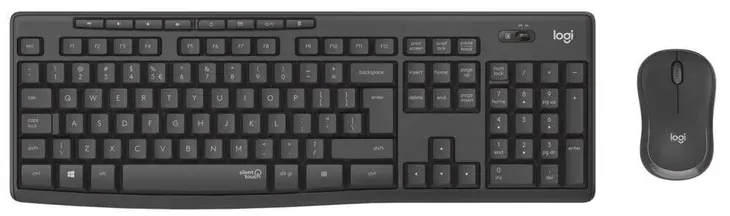 Zestaw klawiatura i mysz Logitech MK295 Silent Wireless bezprzewodowa szara