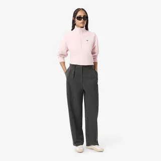 Lacoste Spodnie Flanelowe Plisowane O Luźnym Kroju