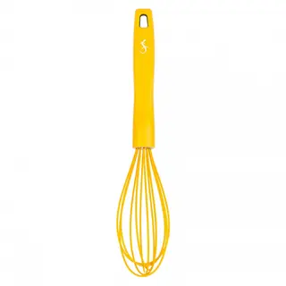 Wąska trzepaczka, silikon, 28 cm, żółta