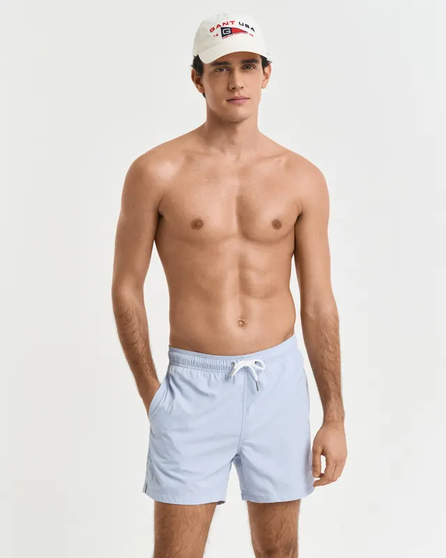 Gant Szorty Kąpielowe Męskie Regular Fit Niebieskie