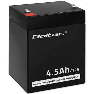 Qoltec Akumulator AGM | 12V | 4.5Ah | max.1.35A