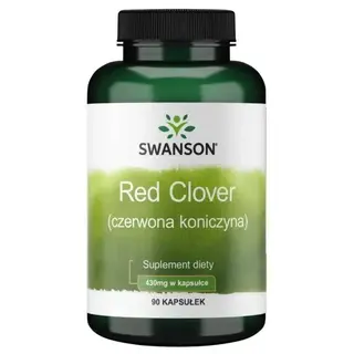 SWANSON Red clover 430mg 90 kapsułek Czerwona koniczyna MENOPAUZA