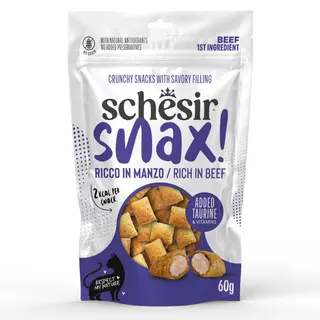Schesir Snax! Pockets, 60 g - Wołowina
