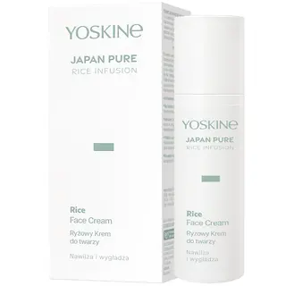 Yoskine Japan Pure Rice Infusion ryżowy krem nawilżająco-wygładzający do twarzy z fermentem ryżowym, beta-glukanem i peptydami 50 ml