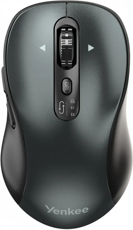 YENKEE Mysz bezprzewodowa Dual Bluetooth + USB 2,4GHz YMS 2010BK GYRO