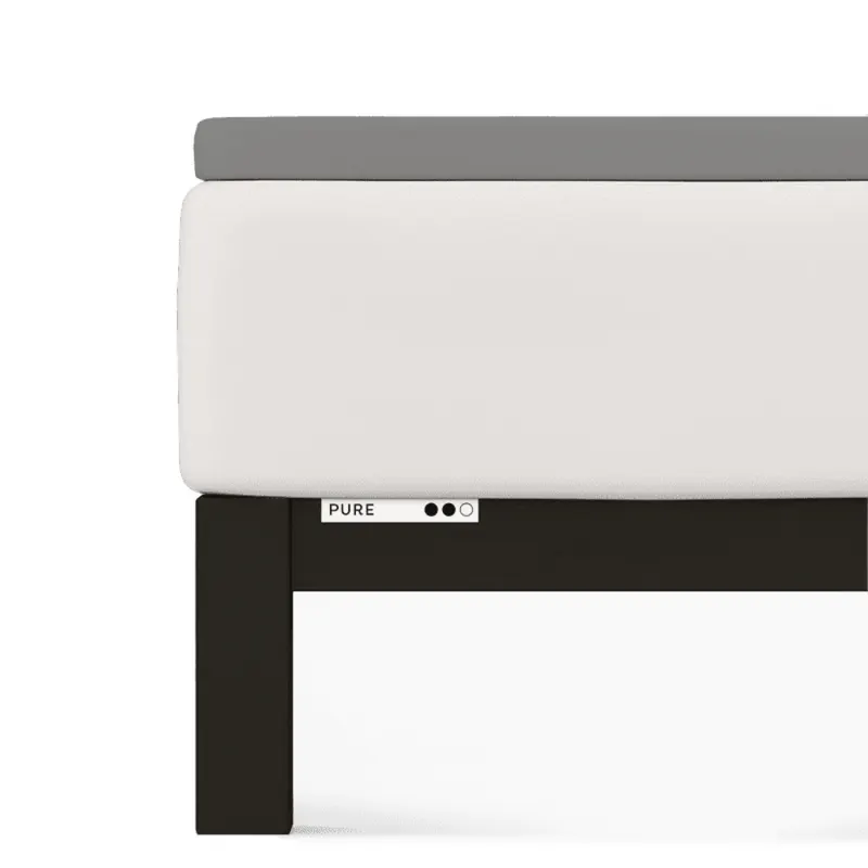 Prześcieradło Schlafgut Pure Topper | 120x200-130x220 cm | Szary Mid | -130x220 Gray Mid 128 - M bawełna