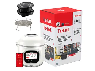 Multicooker TEFAL Cook4me Touch Pro CY94X1F1 z pokrywą do zapiekania Extra Crisp funkcjonalność AirFryera (Wi-Fi)