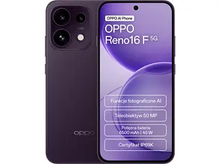 Smartfon OPPO Reno 16F 5G 8 GB/ 256 GB Ciemnofioletowy
