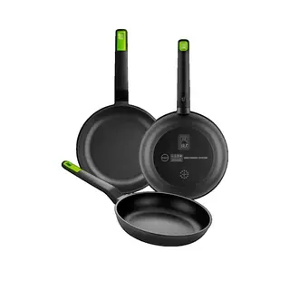 Zestaw patelni monix-bra BRA A841201 3 sztuki 18, 22, 26 cm aluminiowe z powłoką Teflon bez PFOA