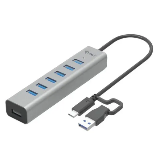 i-tec Hub USB-C Charging Metal HUB 7 Port