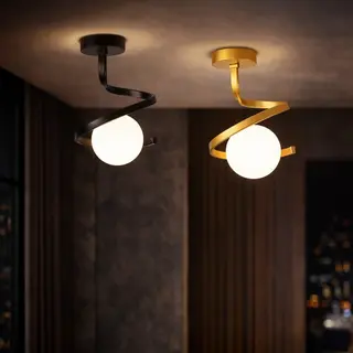 VRIDDA — Designerska lampa sufitowa LED o spiralnej formie