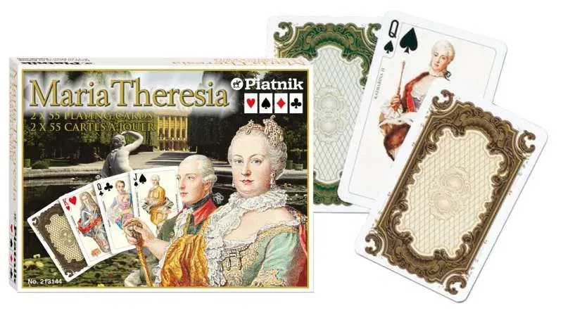 Maria Teresa Lux, karty, Piatnik, 2 talie