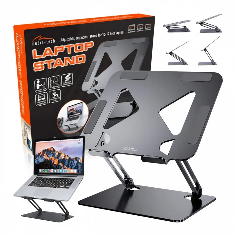 Media-Tech Podstawka pod laptopa regulowana, ergonomiczna 10-17 cali MT2661