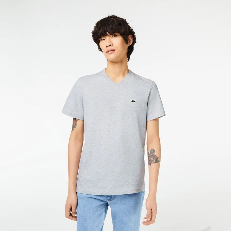 Lacoste Regular Fit Tshirt Męskie Szary