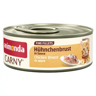 animonda Carny Adult Fine Fillets w sosie 12 x 60 g - Pierś z kurczaka