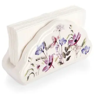 Serwetnik porcelanowy kwiaty LOUKA 13x4,5x7 cm
