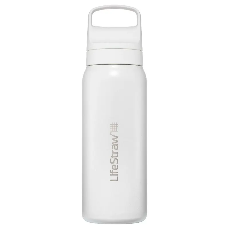 Butelka z filtrem do wody Lifestraw Go 2.0 ze stali nierdzewnej, biała, 1 L, biały