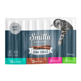 Smilla Long Sticks, 10 x 5 g - Pakiet mieszany 2 (4 smaki)