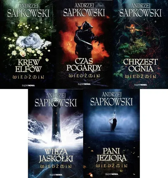 Pakiet Saga o Wiedźminie Tom 1-5 Andrzej Sapkowski