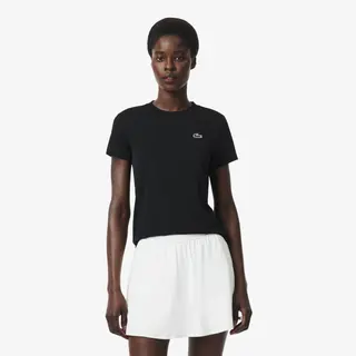Lacoste Sportowa Koszulka Ultra Dry Slim Fit Czarna