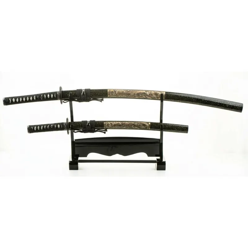 Zestaw mieczy Sekiryu Dragon & Tiger – katana, wakizashi i stojak