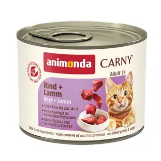 ANIMONDA Carny Adult wołowina i jagnięcina - mokra karma dla kota - 200g