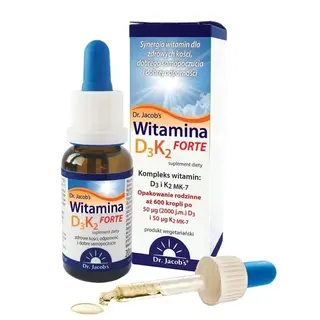 Dr. JACOBS Witamina D3+K2 MK-7 FORTE WYSOKA DAWKA
