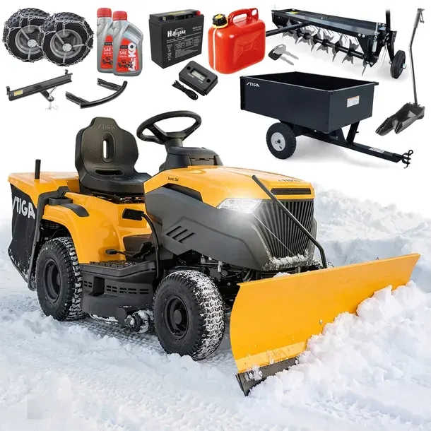 Traktor Ogrodowy STIGA Estate 384 Hydrostat 84 cm Koszenie 3w1 MEGA ZESTAW