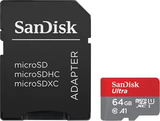 SanDisk Karta pamięci Ultra microSDXC 64GB 140MB/s A1 + Adapter SD