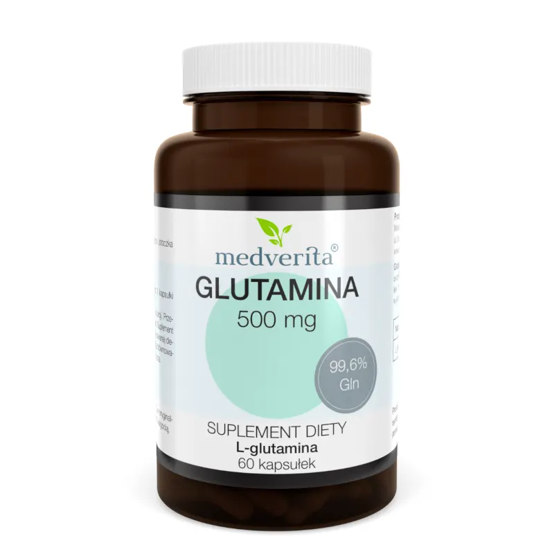 Aminokwasy Glutamina MEDVERITA Glutamina 500mg 60kaps