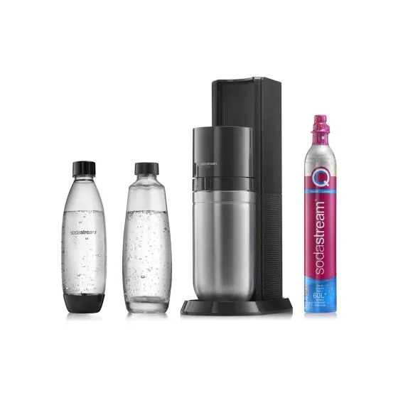 Saturator do wody gazowanej SodaStream Duo Czarny + 2 butelki